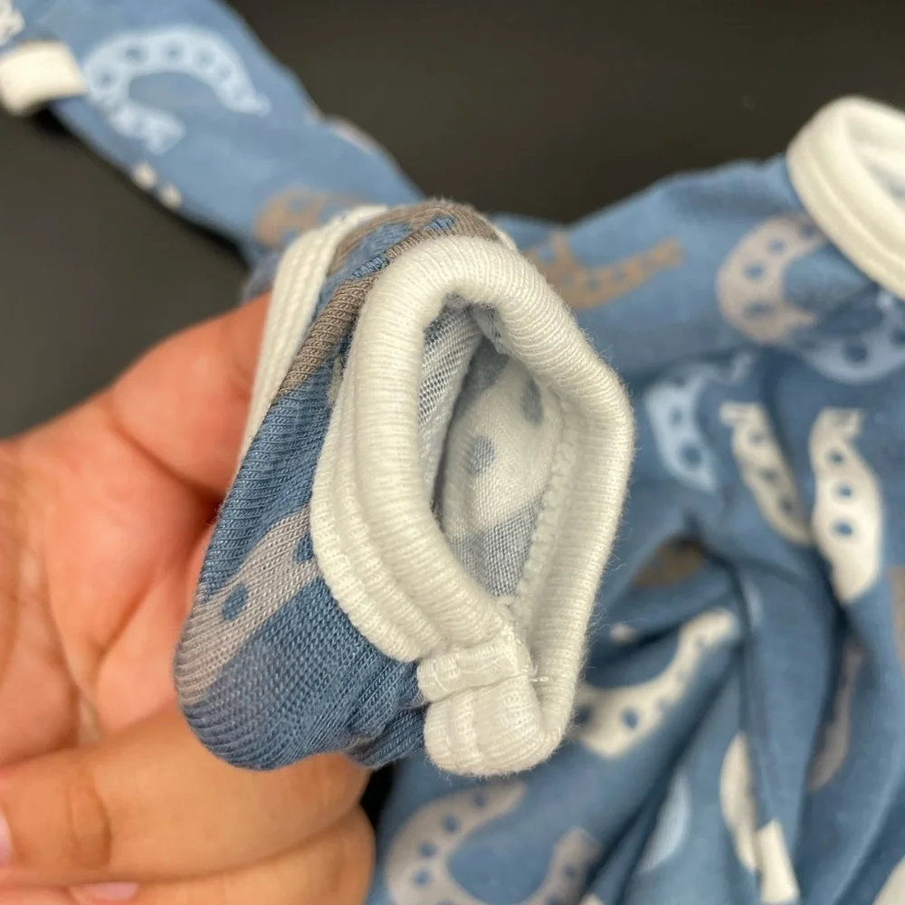 Bestaroo boys infant 3-6 months Horseshoe Footie PJ